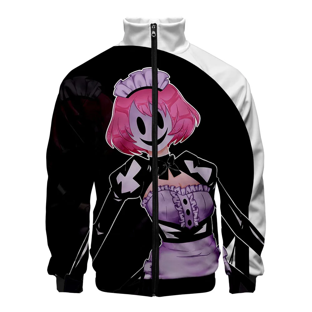 

Anime High-Rise Invasion 3D Printed Sweatshirt Boys Girls Harajuku Jacket Teen Clothes Stand-up Collar Zipper Coat