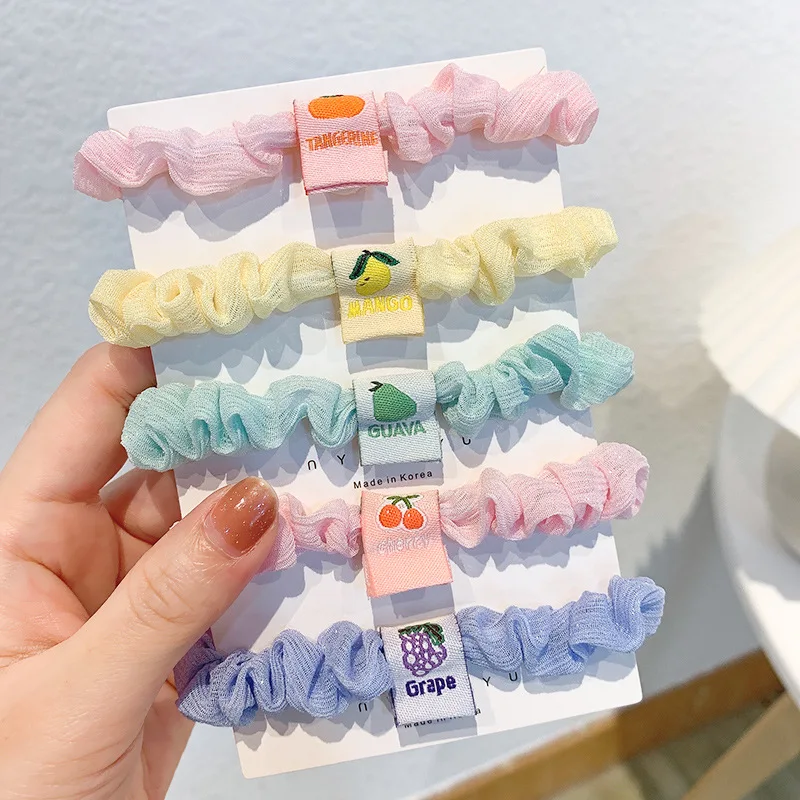 

Lovely Sweet Elastic Hair Bands For Girls Kids Ponytails Hair Accessories Hair Ties Children Hair Styling Tools Hair Ring