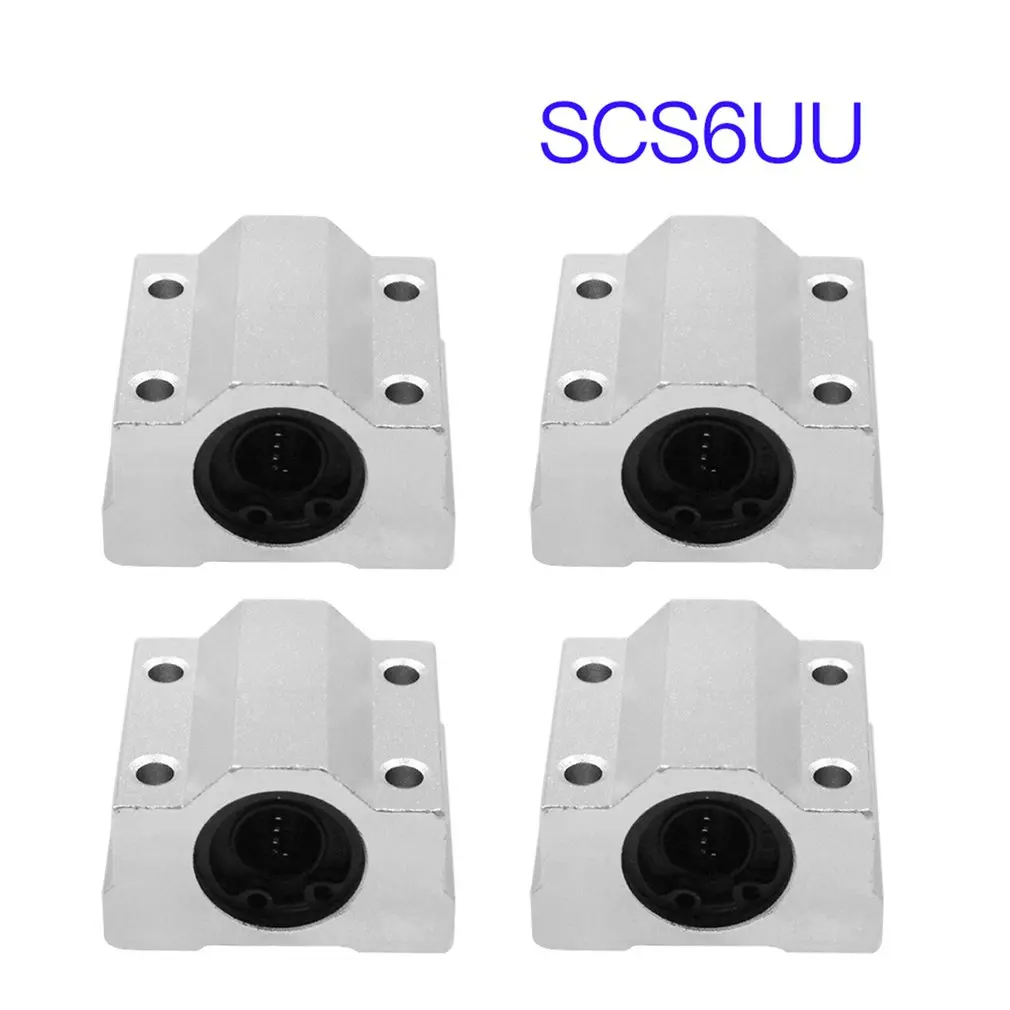 

4Pcs SCS6UU SCS8UU SCS10UU SCS12UU SCS16UU SCS20UU Linear Ball Bearing Block CNC Router 3D Printer Parts