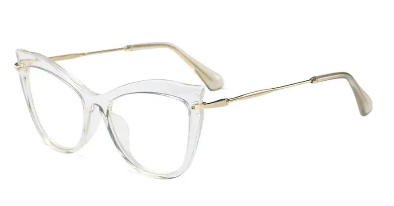 C7 Clear Frame Роскошный бренд, Deisgner очки для чтения «кошачий глаз», Женские винтажные оправы для очков, транспатент, компьютерные очки, прозрачные линзы - Цвет оправы: C7 Clear Frame