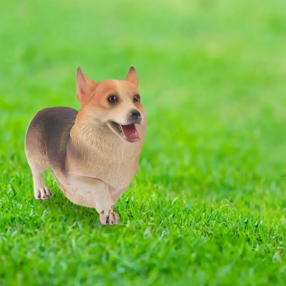 

Corgi Figurine Stylish Portable Durable Wear-resistant Dog Corgi Model for Kids Miniature Corgi Corgi Sculpture