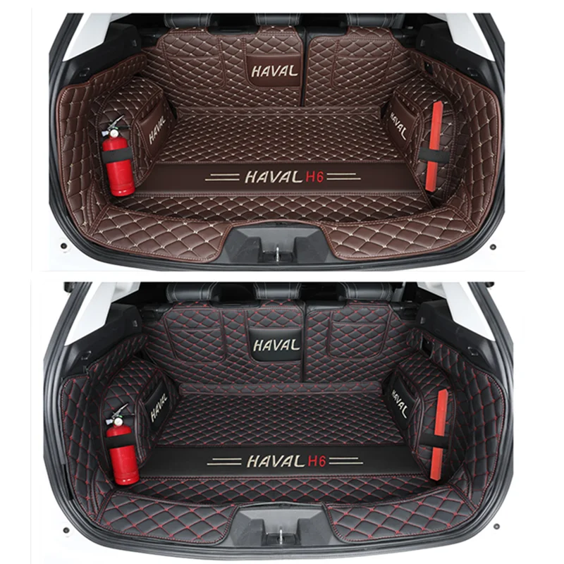 Коврики для багажника автомобиля Haval H6 2021 кожаная подкладка груза коврики полное