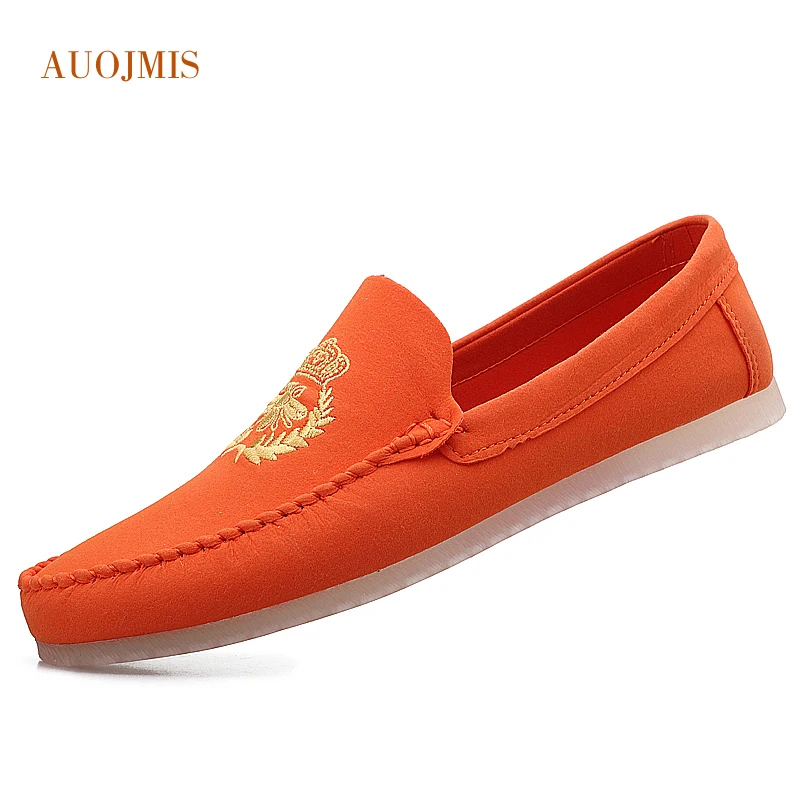 Мужская повседневная обувь Роскошная брендовая замшевая дышащая Нескользящая