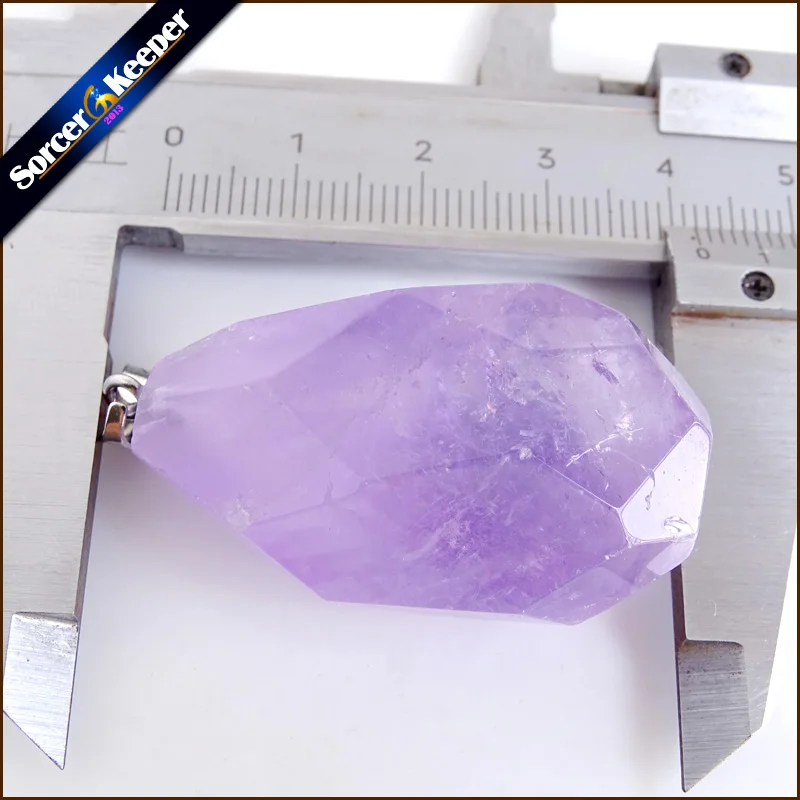 Модные ювелирные изделия ожерелье с подвеской из натурального камня фиолетового