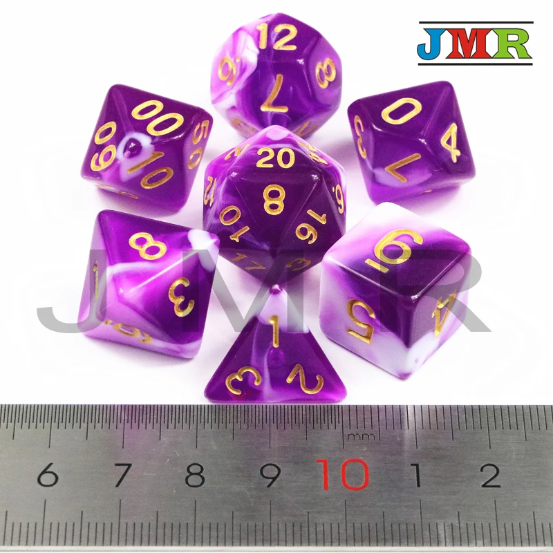 7 шт трпг кости для DnD D4 D20 многосторонние игровые аксессуары настольной игры|board