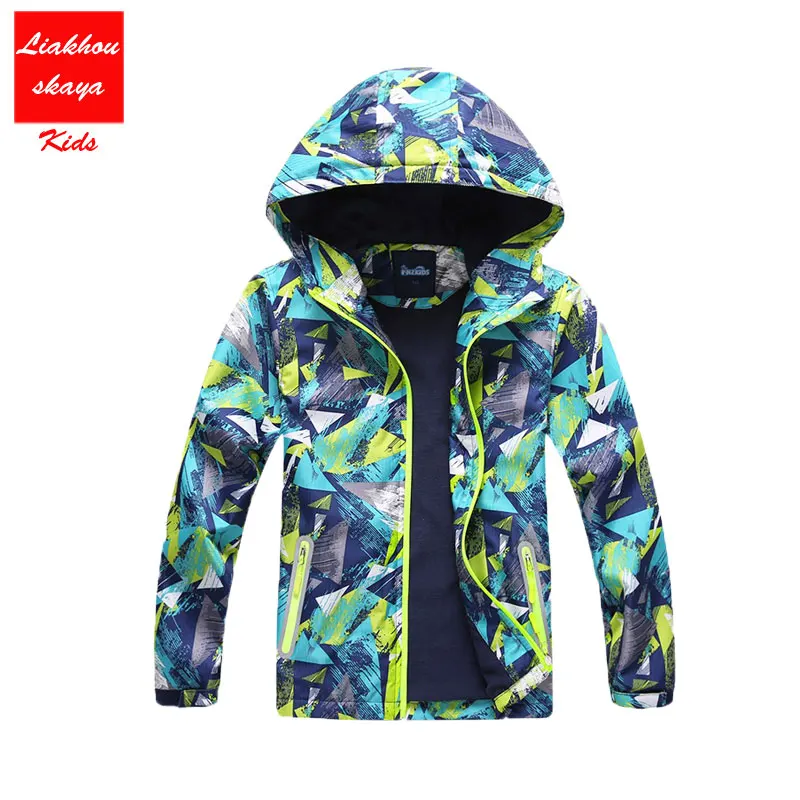 Детская верхняя одежда 2019 г. Весенне-Осенняя детская куртка для мальчиков Теплая