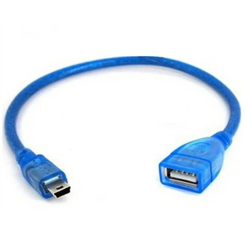 

USB 2.0 Female to Mini USB Male Cable Adapter 5P OTG For Car Audio Tablet MP4