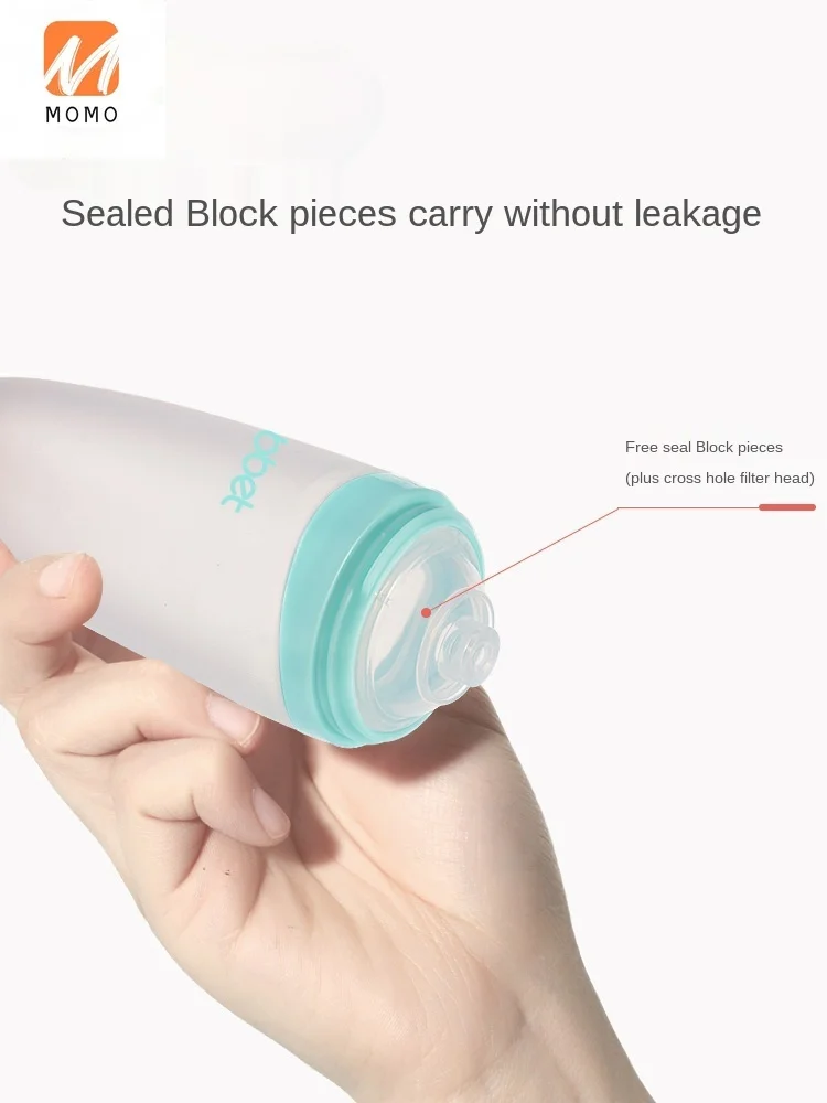 

Baby Rice Paste Spoon Feeding Bottle Squeeze Type Baby Spoon Silicone Soft Spoon Rice Flour Artifact Baby Solid Food Tools