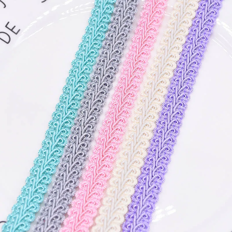 

5/10M Centipede Braided Ribbon Curve Cotton Lace Trimming Fabric DIY Handmade Craft Sewing Accessories Party Home Supplies