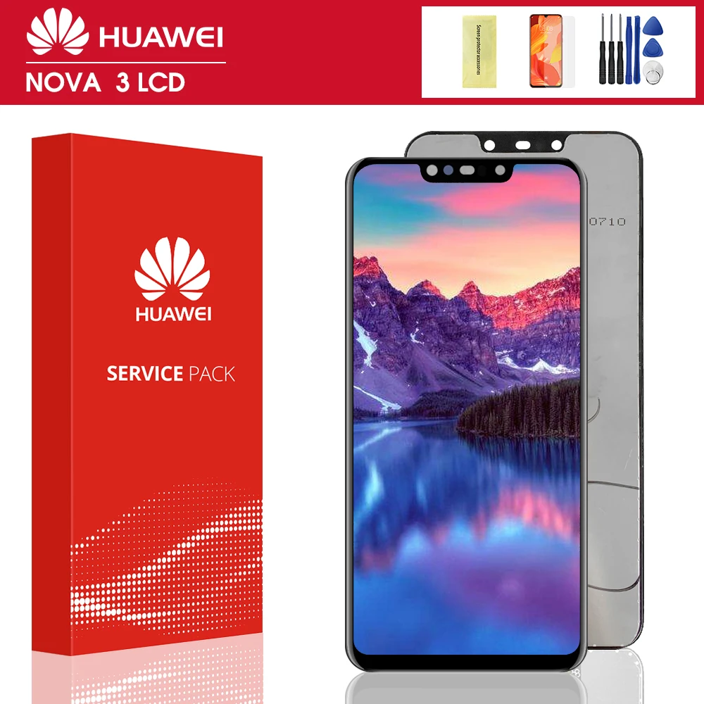Дисплей с тачскрином для Huawei Nova 3 ЖК-дисплей LX1 LX9 3i INE LX2 L20 3e ANE LX3 L23 ЖК-дисплеи |