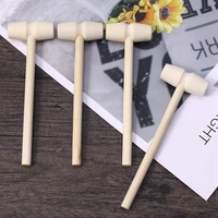 hot 24 pieces wooden crab mallet seafood shellfish wood cracker mini wood hammer shell cracker for seafood lobster tool