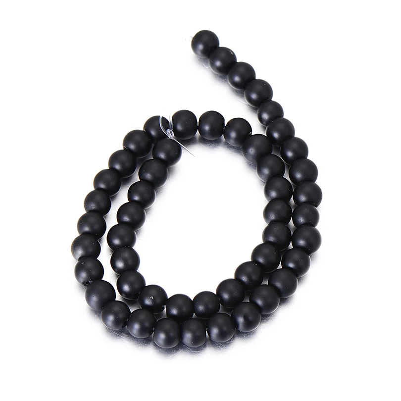 matte stone Натуральный Камень Бисер для изготовления ювелирных изделий браслет Цепочки и ожерелья тигровый глаз и лавовый камень Свободные Круглые бусины Diy аксессуары для рукоделия - Цвет: matte stone