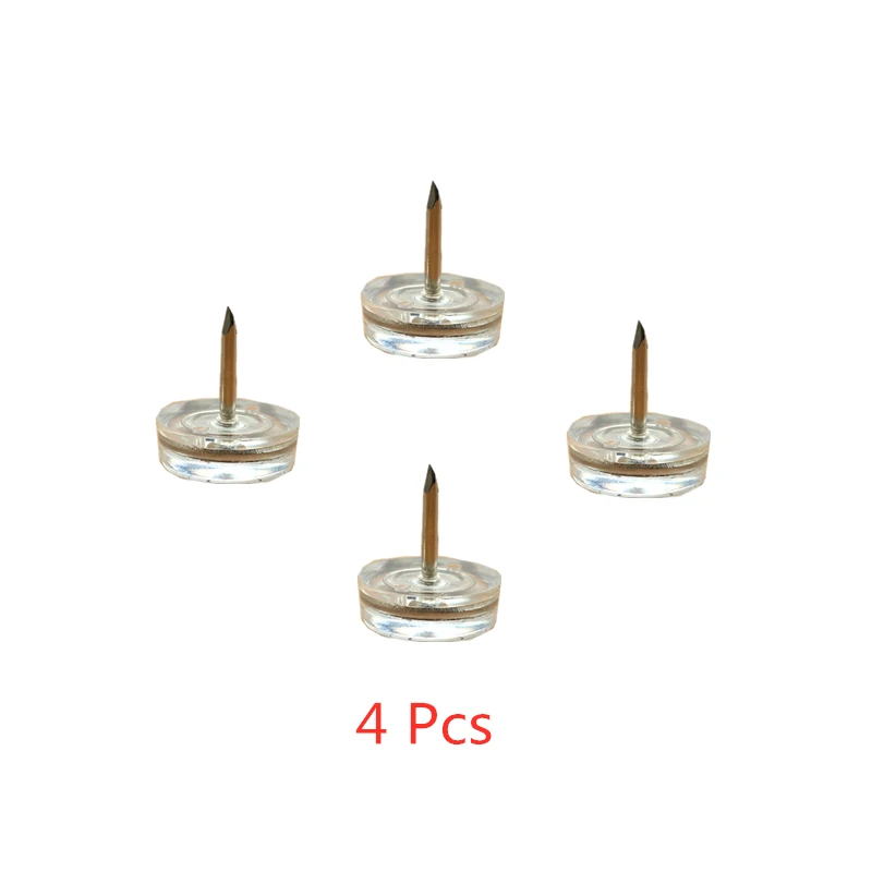 

4 Pcs/Lot 19mm Thickened Furniture Anchor Nail Nylon Foot Plastic Sofa Floor Mat Transparent Antiskid