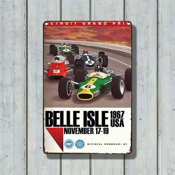 

Belle Island 1967 США античный металлический жестяной знак, Декор для дома, бара, гаража, заправочной станции, железная пластина, настенная наклейка...
