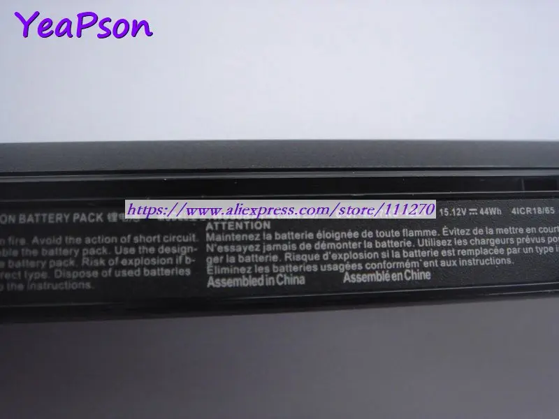 Аккумулятор Yeapson для ноутбука Clevo W970SUW W955TU W955JU W950KU 15 12 в 44 Вт · ч|Аккумуляторы