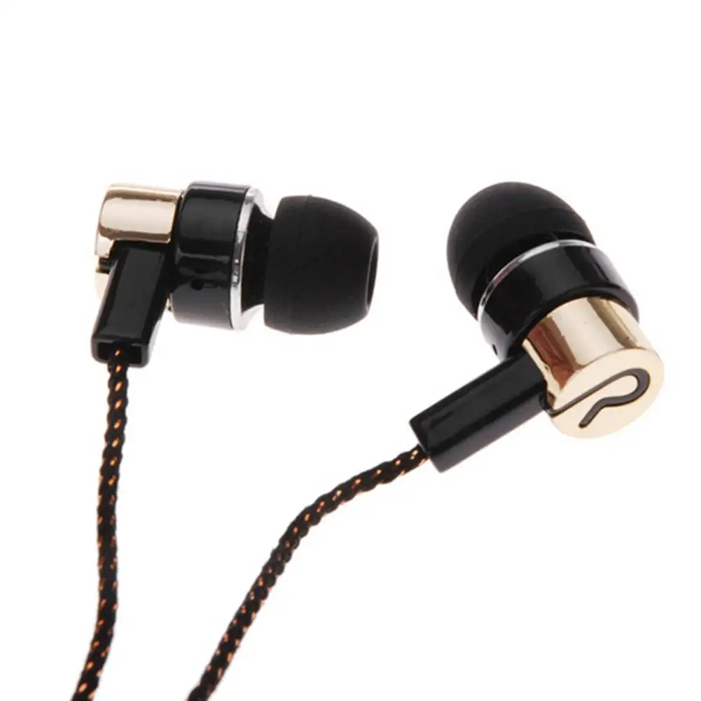 

3.5 Interface Fashionable In-Ear Stereo Headset R Wire Braided Wire Earphone Reflective Line Decoration Wire Earphone