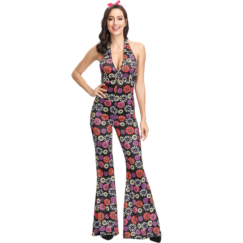 Американское платье для танцев в стиле хип-хоп с глубоким V-образным вырезом |