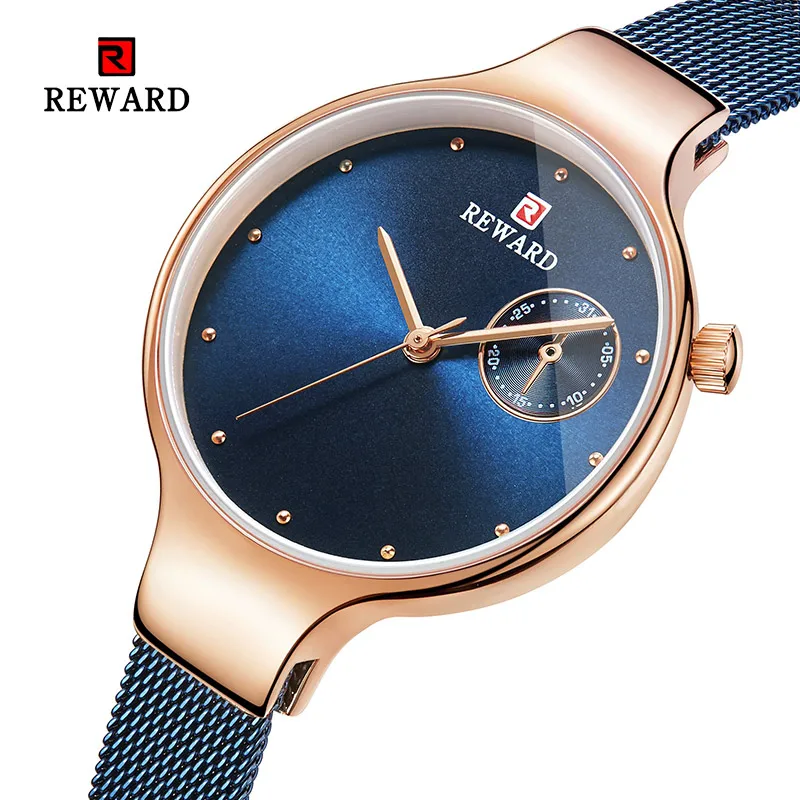 Часы наручные женские кварцевые Стальные модные повседневные водонепроницаемые