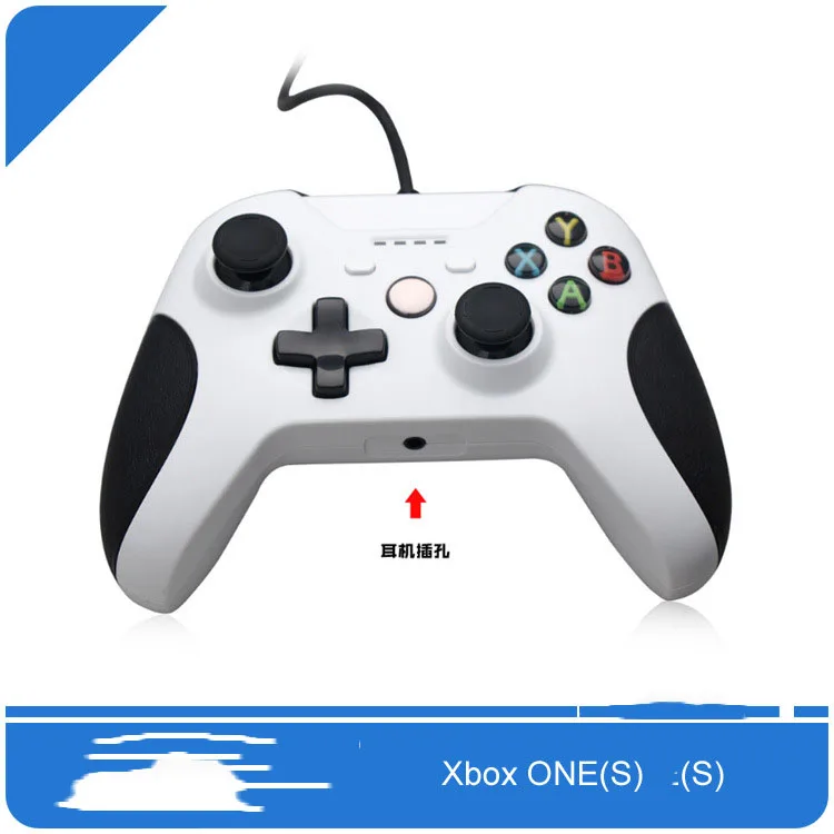 USB Wired Gamepad With Dual Vibration and 3.5mm Audio Jack joystick For Xbox One Slim Game Remote Controller | Электроника