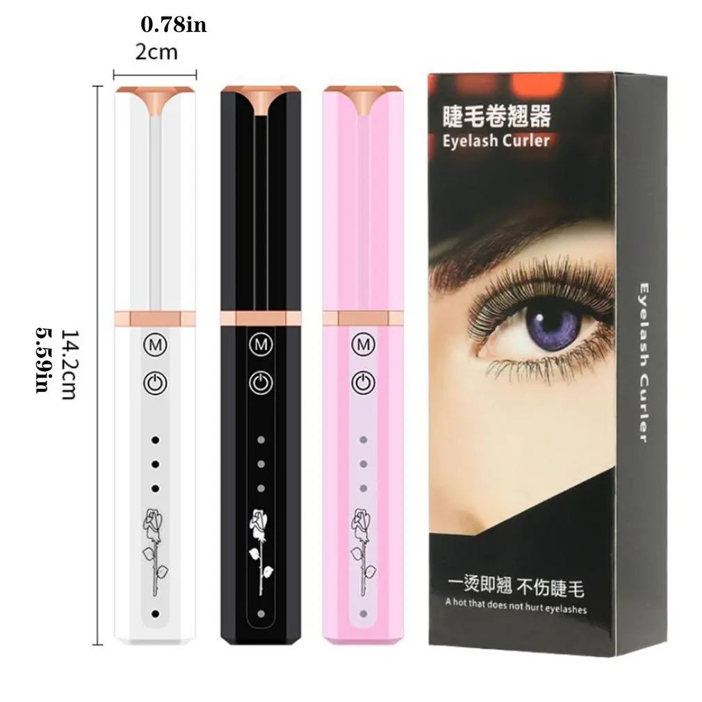 

Beauty Tool Set Eyelash Clip Electric Eyelash Curler 10 Seconds Fast Warm-up Anti Scalding Design Eyelash Curler