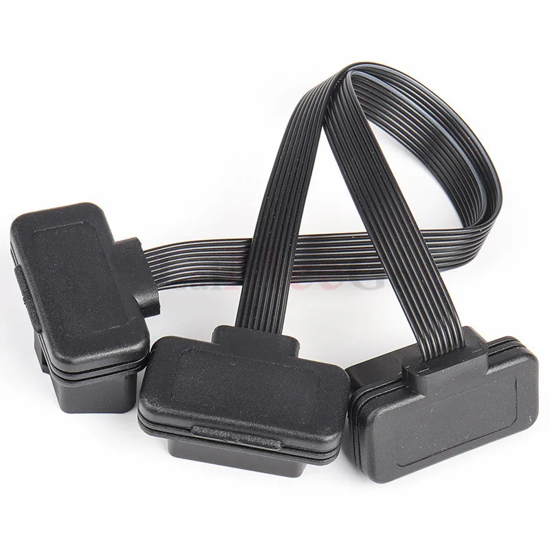 Новейший Удлинительный кабель ELM327 OBD2 16 штырьков штекер гнездо диагностический