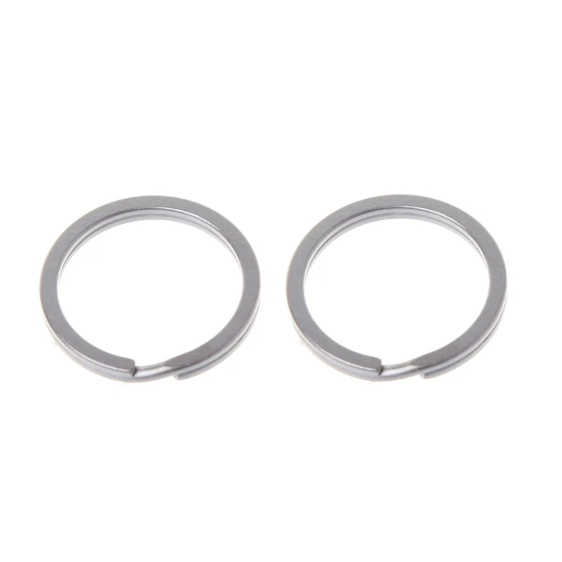 

35mm Titanium Alloy Key Ring Circle Split Hanging Buckle Travel EDC Keychain DIY