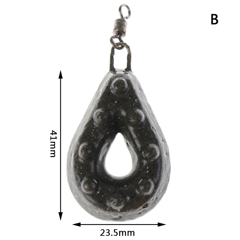 50g 1pc Drop Shape Weights Lead Sinkers With Ring Carp Fishing Anti Dust Sea Fishing Sinker Tackle 40/50/60g Carp Fishing Tackle - Цвет: 50g