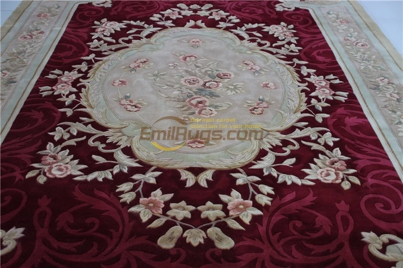 Kopen Woonkamer Tapijt Moderne Art Tapijten Handgeweven Franse Chic Ronde Tapijt Voor Thuis Decoratie Nieuwe Tapijt Natuurlijke Schapenwol