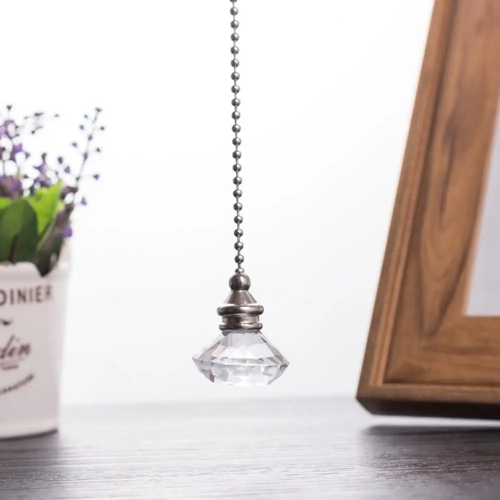 Прозрачный модный хрустальный светильник шнур с вытяжной ручкой для потолочного