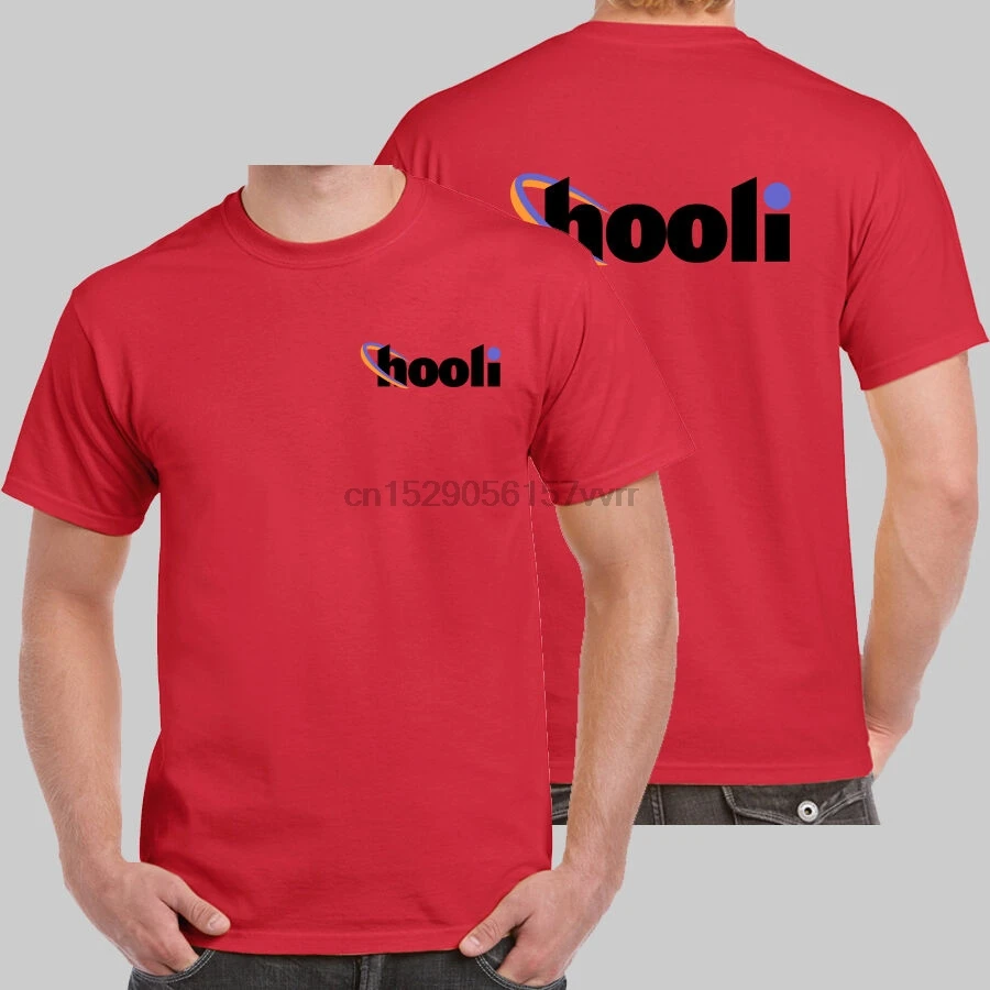 Логотип компании Hooli Красная футболка из Кремниевой долины размер США - купить по