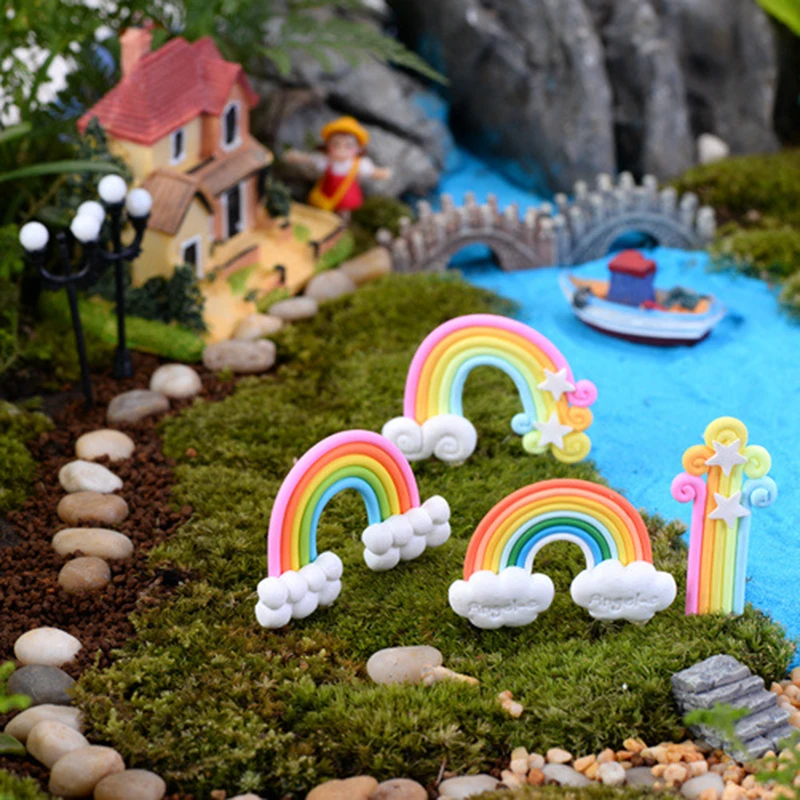 Различные стили красивый Радужный Миниатюрный Сад рождественская Свадьба