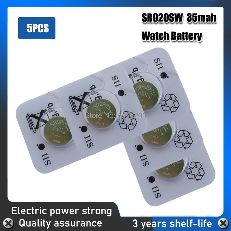 

5шт./лот для шестигранных часов 100% оригинал 371 SR920SW 920 SR920 1,55 в, батарейка для часов, сделано в Японии 0% Hg
