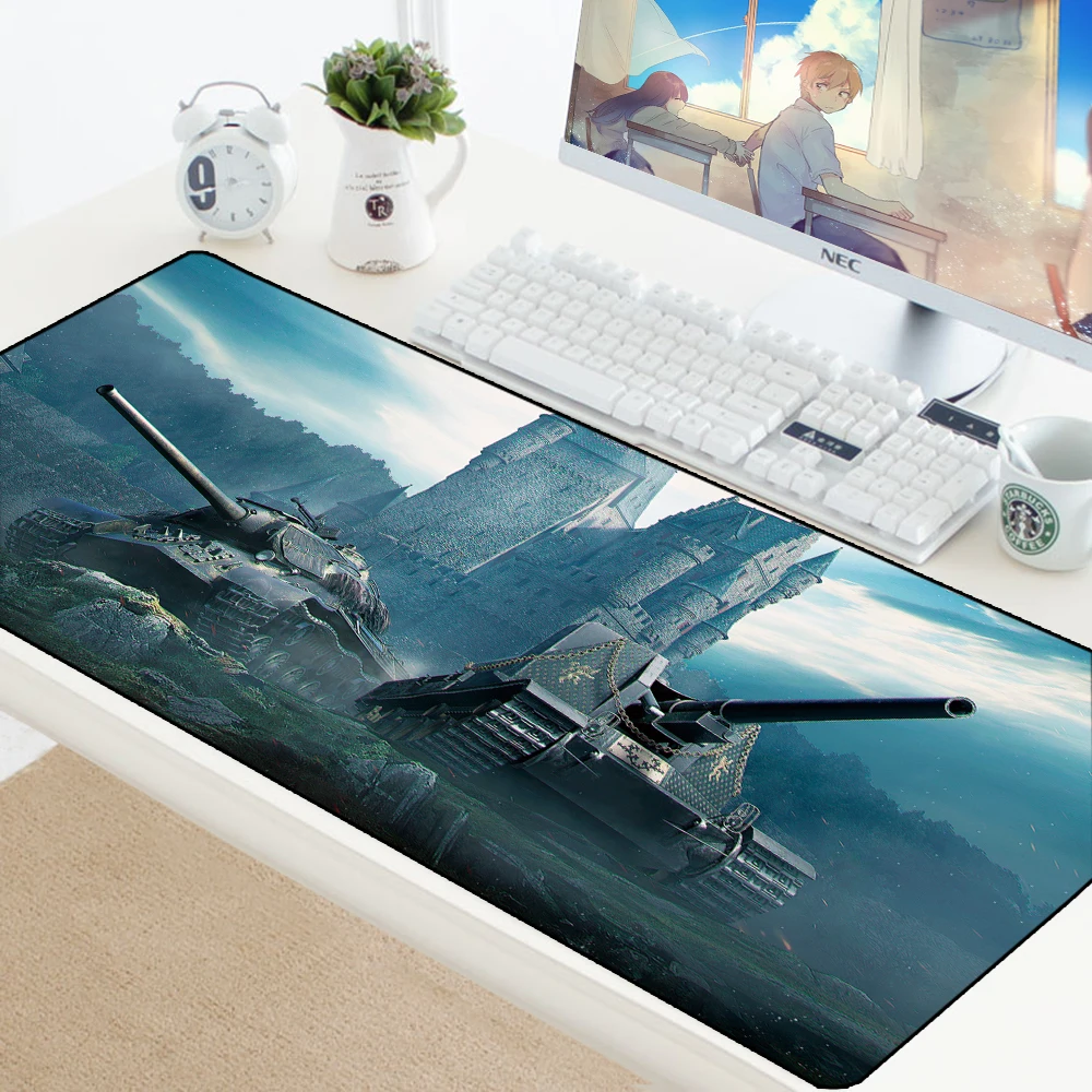 World of Tanks коврик для мыши большой Противоскользящий геймерский игровой коврик для мыши Keyborad коврик для мыши для ноутбука водонепроницаемый коврик для мыши защита стола