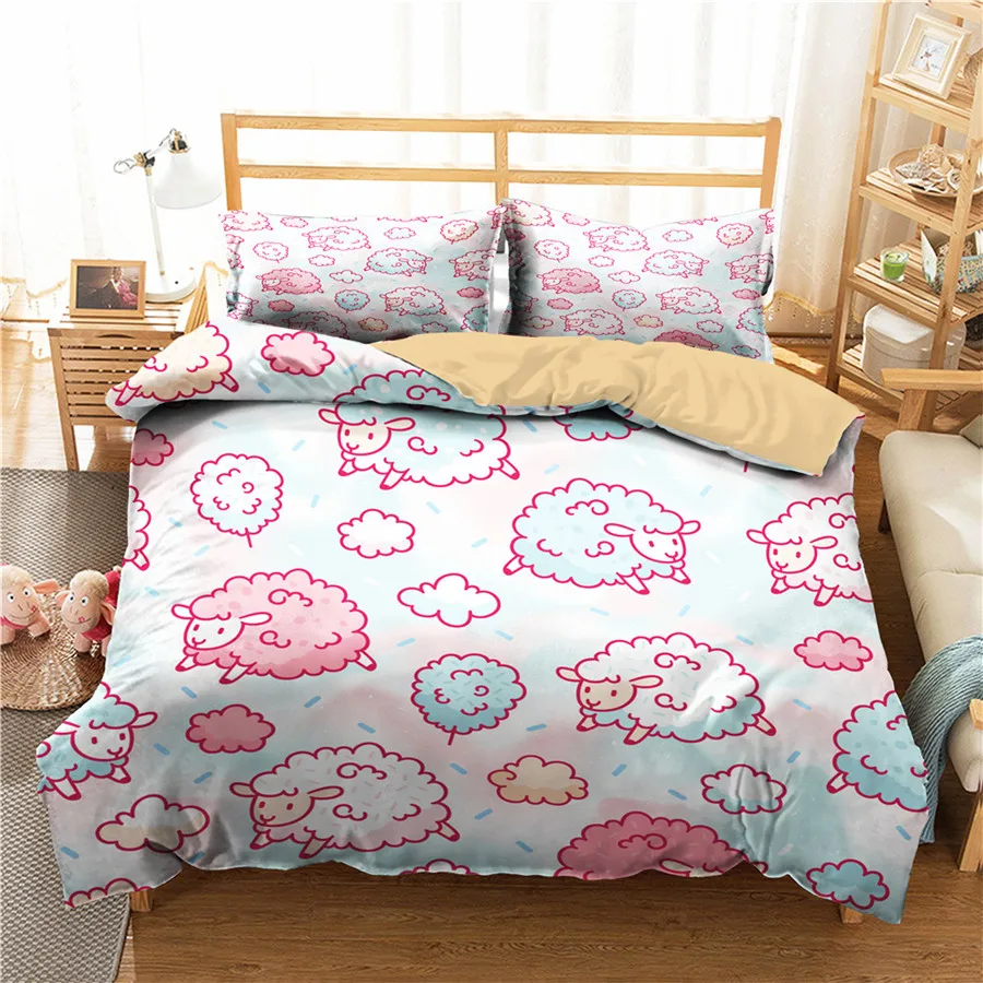 

Комплект постельного белья с 3D принтом, пододеяльник, постельное белье, хлопковый домашний текстиль для взрослых, постельное белье с наволо...