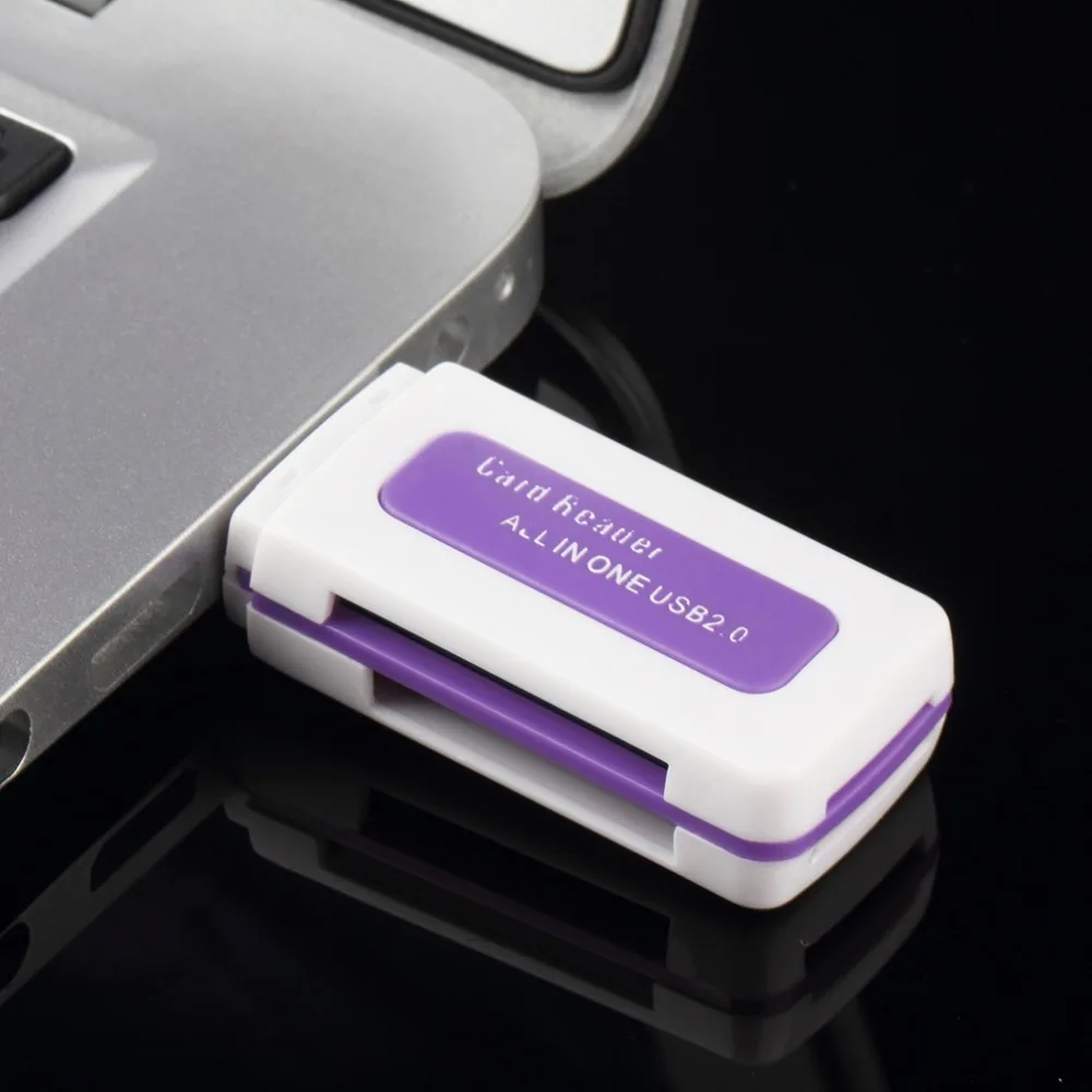 2018 Новый портативный USB 2 0 4 в 1 устройство для чтения карт памяти M2 SD SDHC DV Micro