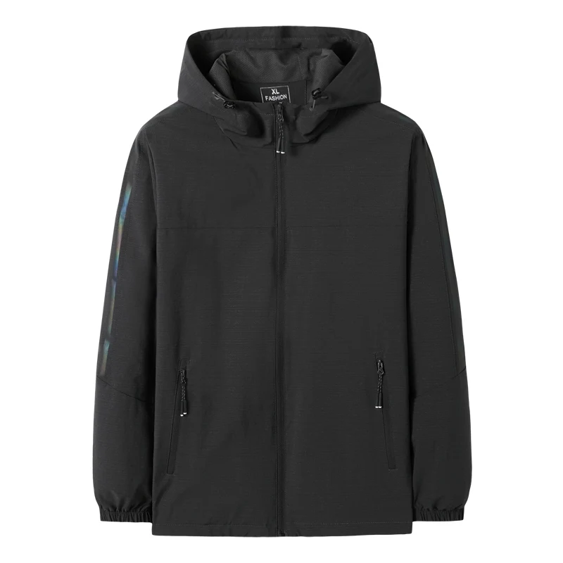 Мужская ветровка большого размера Повседневная весенне осенняя легкая куртка
