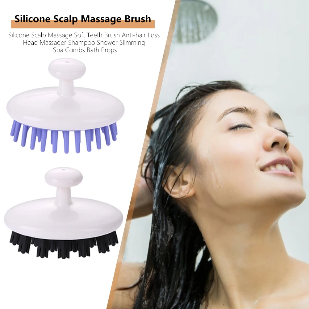

Hair Scalp Massager SPA Shampoo Comb Promote Blood Circulation Tool Silicone Hair Cleaning Brush Bath Shower
