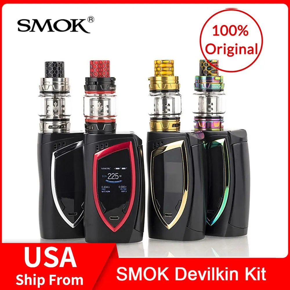 Оригинальный набор SMOK Devilkin 225 Вт с TFV12 Prince Tank 8 мл + Q4/T10 катушка для электронной