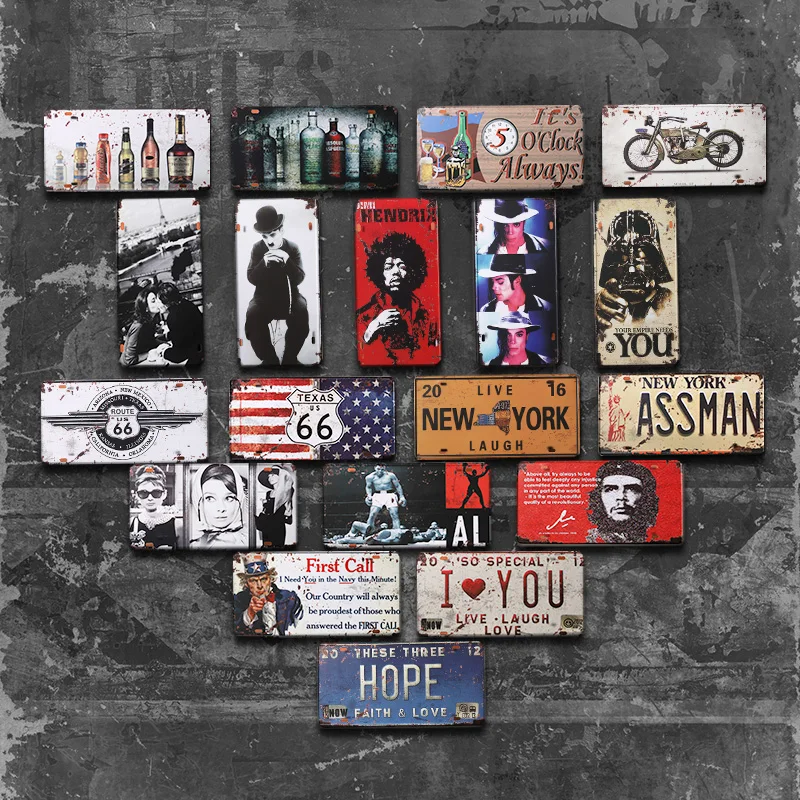 Оптовая продажа декоративных винтажных пользовательских металлических