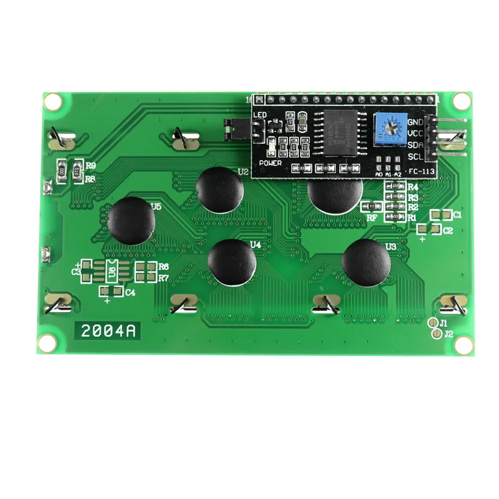 ЖК-дисплей 2004 + I2C 20x4 2004A синий/зеленый экран HD44780 символьный ЖК-дисплей/w IIC/I2C