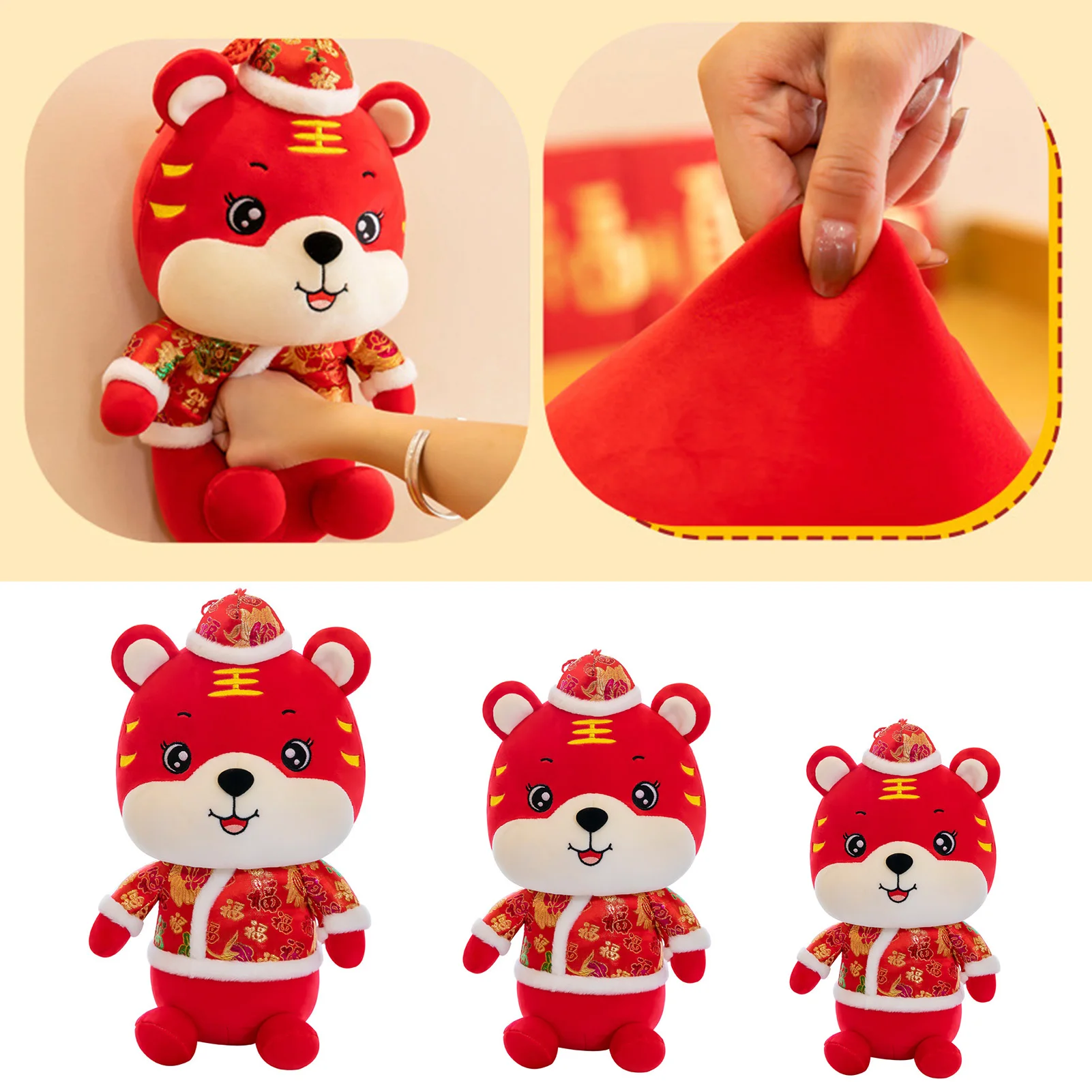 Новогодний символ 2022 фигурка тигра плюшевая игрушка детская кукла животное тигр