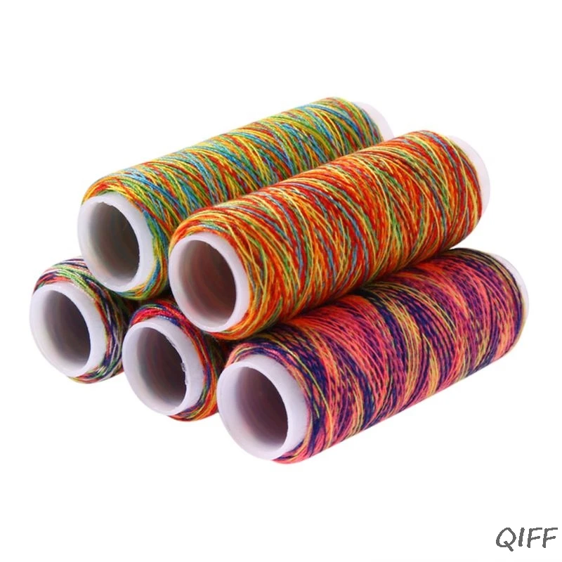 5 шт./компл. градиентная Радужная разноцветная полиэфирная тонкая искусственная