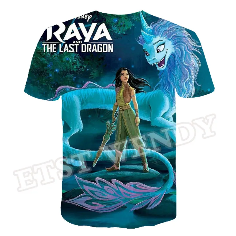 

Raya And The Last Dragon 3D T Shirt Kids Cool harajuku Print Boy Girl tshirt Summer Casual Comfortable O-Nack Short Sleeve Tops