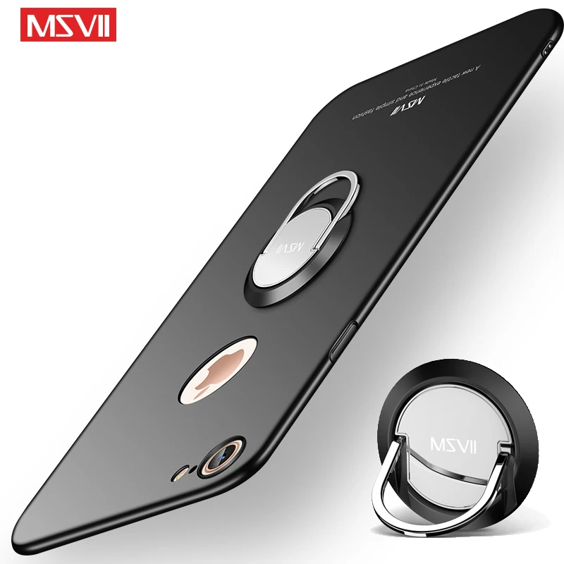 MSVII Cover For iPhone 7 Plus Case Luxury Matte Coque iPhone7 7Plus Car Holder Apple 8 Cases | Мобильные телефоны и