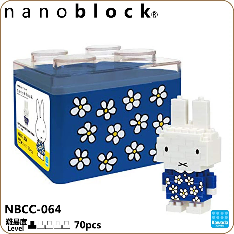Kawada Nanoblock NBCC 064 член Бруна в белом цветочном платье с узором строительные блоки
