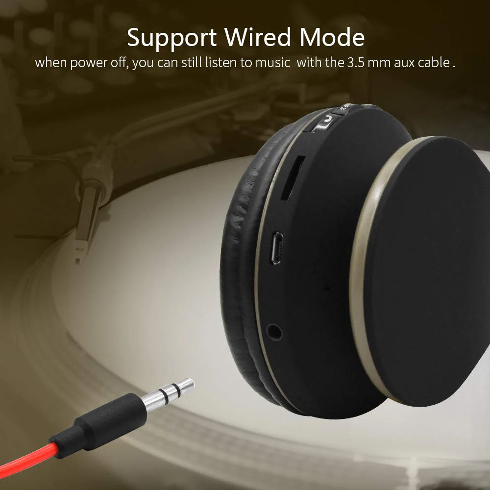 Розовые беспроводные Bluetooth наушники Детские Складные стерео звук FM радио TF карта