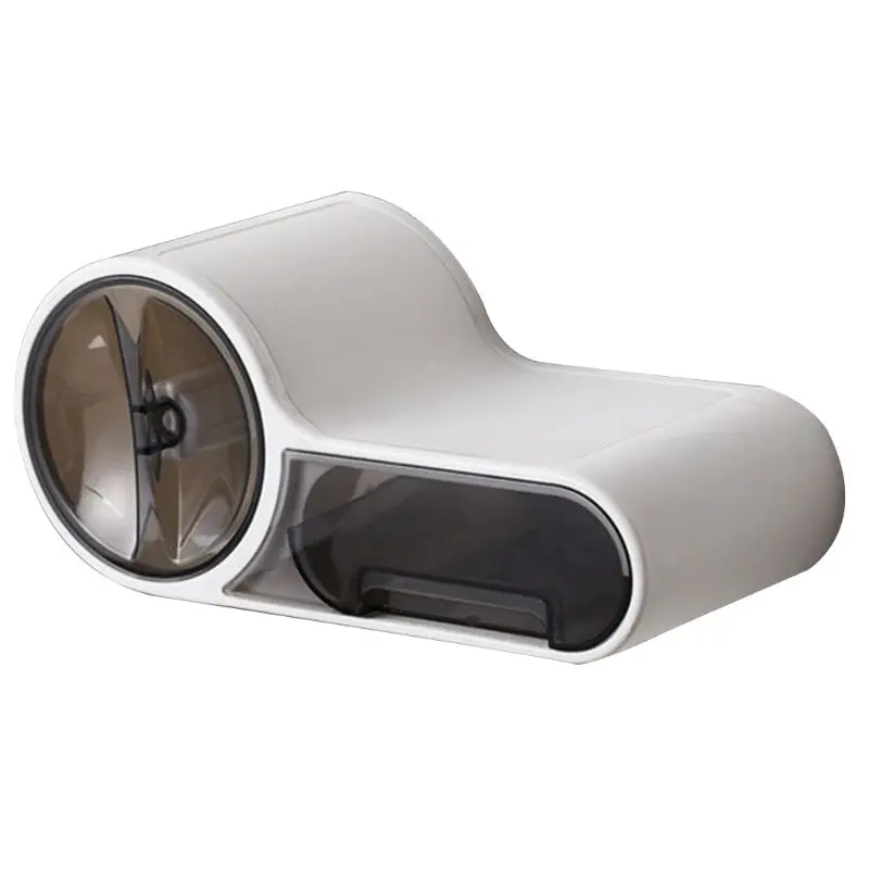 

Plastic Toilet Paper Holder Dispenser Punch-free Bathroom Tissue Box Wall Mounted Roll Paper Storage Box