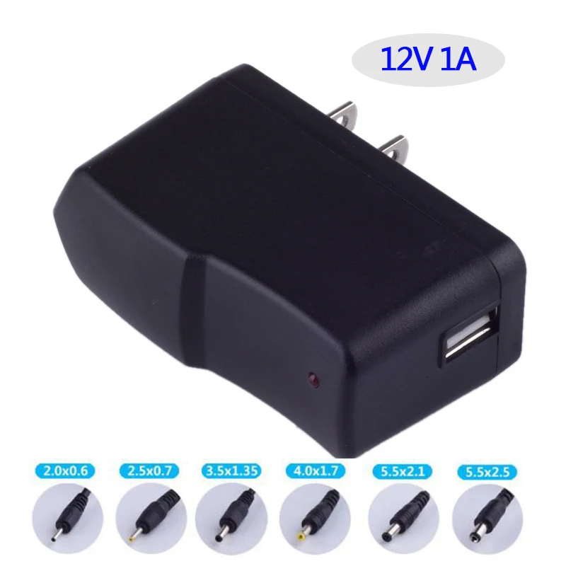 Адаптер питания переменного тока 12 В 1 А 1000 мА Вт адаптер преобразователь