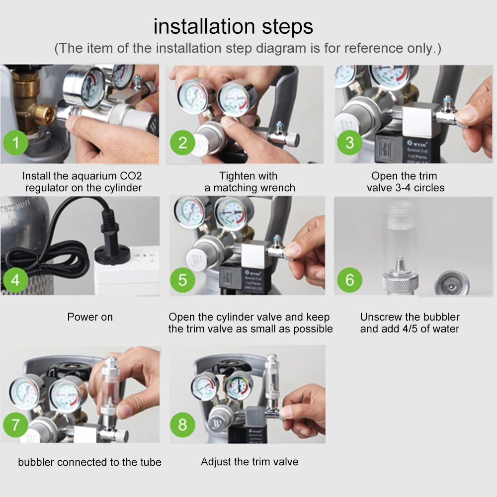 CO2 счетчик пузырьков Углекислого Газа с одной двойной головкой распылитель для