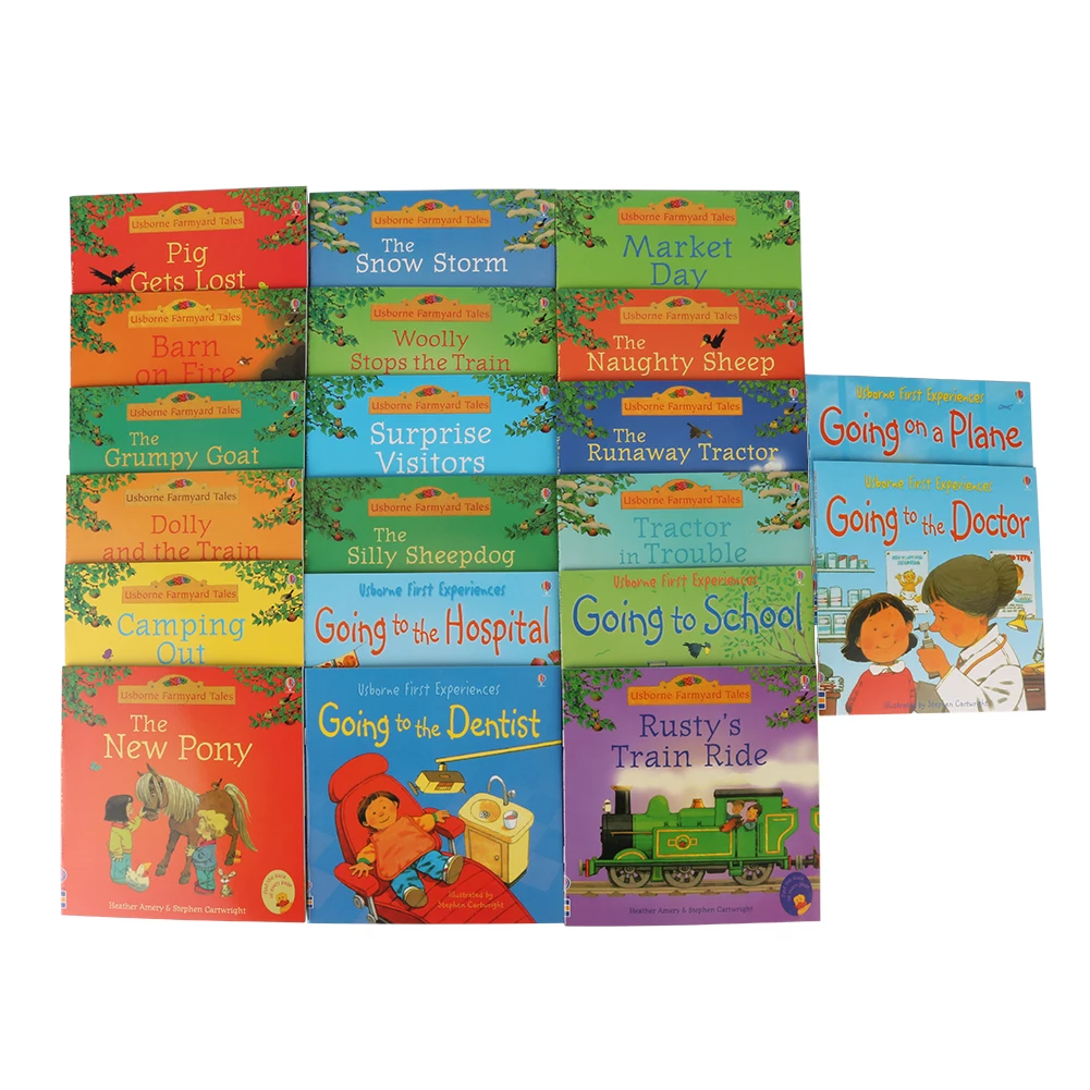20 шт./компл. 15x15 см Usborne ферма фотокниги для детей детская известная история